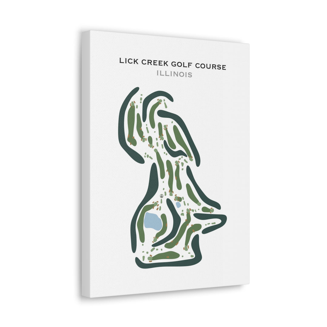 Lick Creek Golf Course, Illinois - Printed Golf Courses