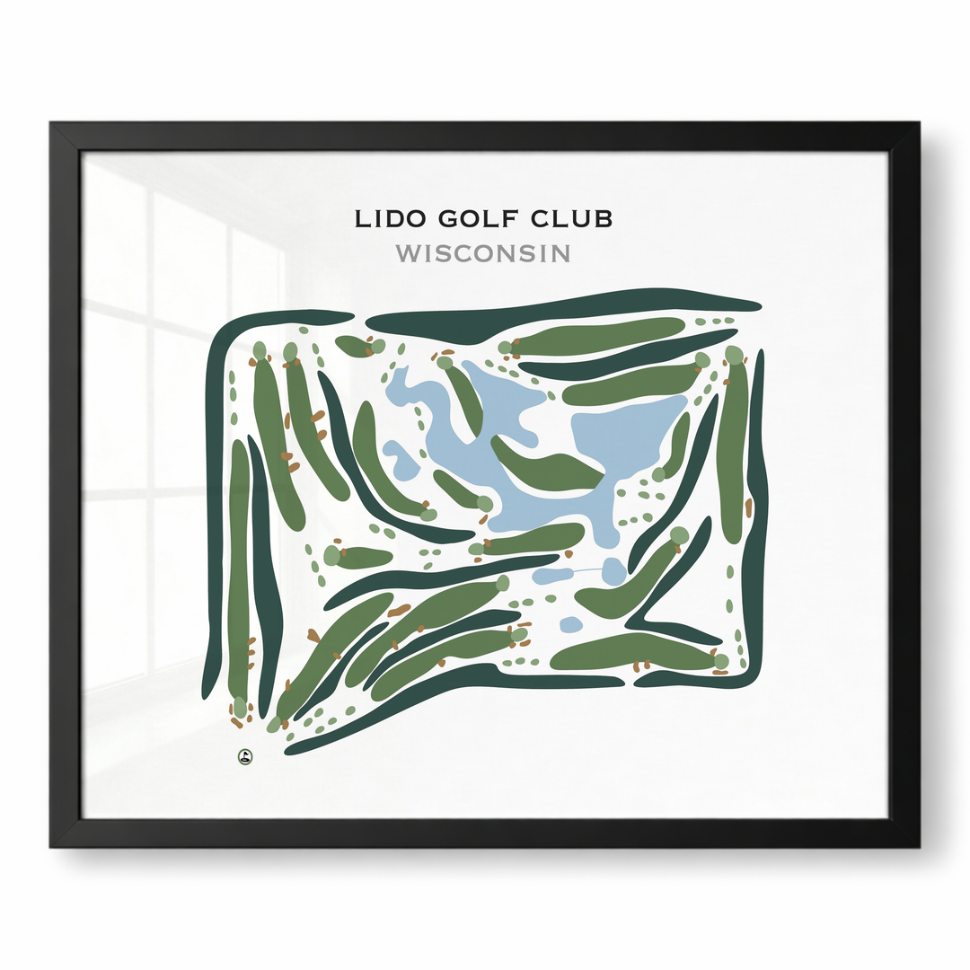 Lido Golf Club, Wisconsin - Printed Golf Courses