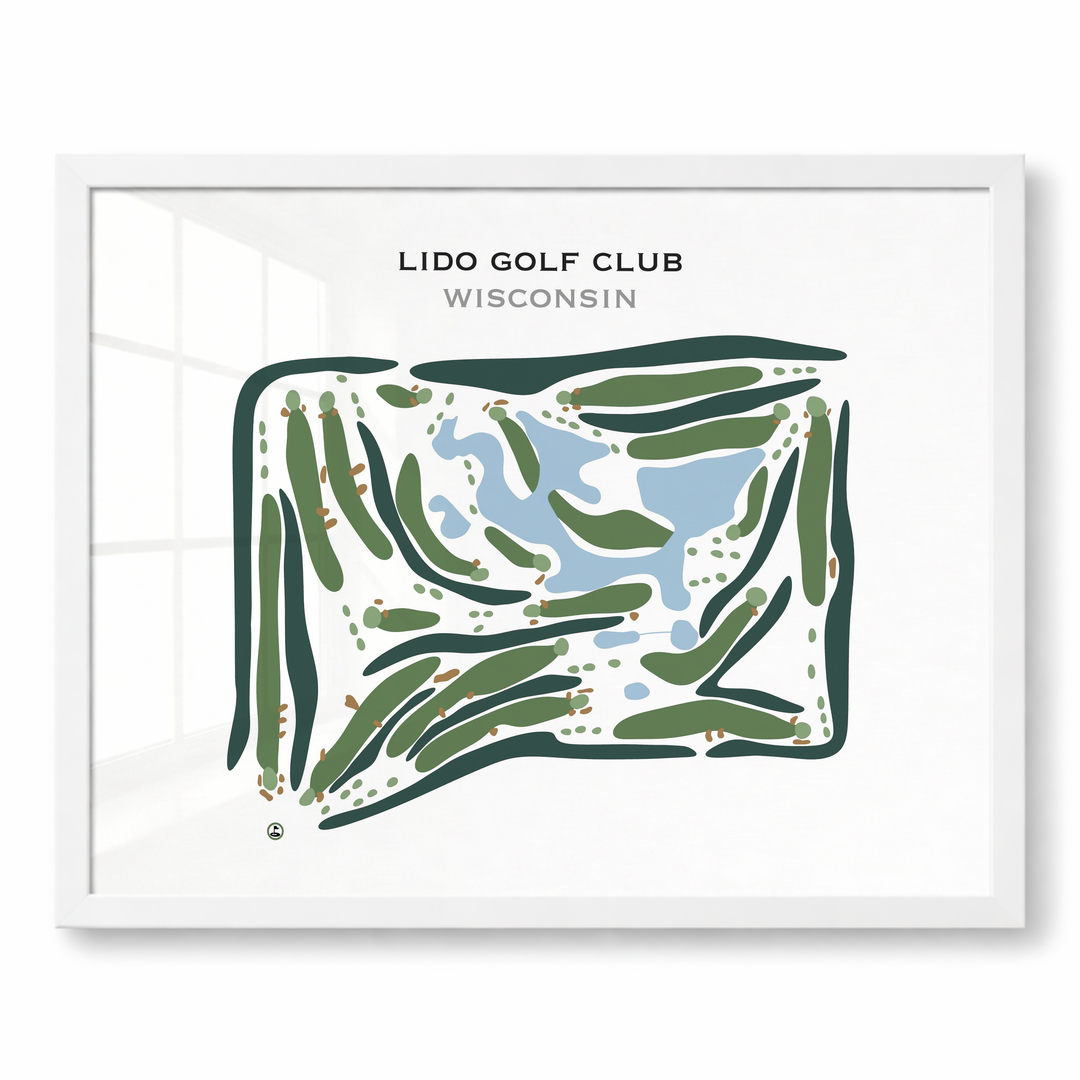 Lido Golf Club, Wisconsin - Printed Golf Courses