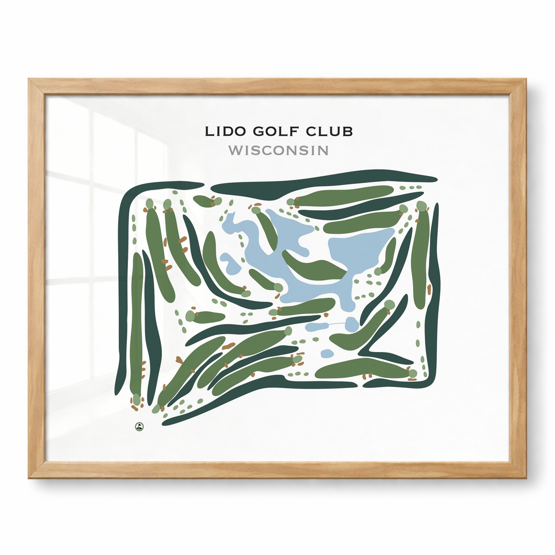 Lido Golf Club, Wisconsin - Printed Golf Courses