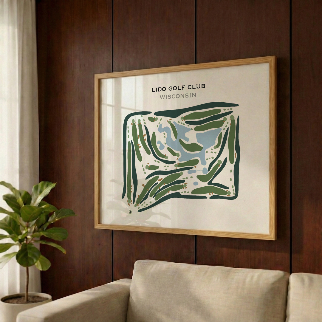Lido Golf Club, Wisconsin - Printed Golf Courses