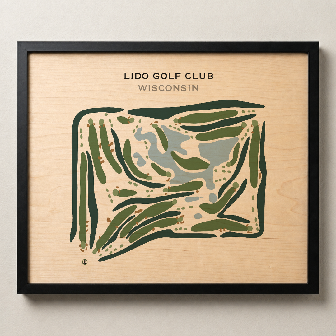 Lido Golf Club, Wisconsin - Printed Golf Courses