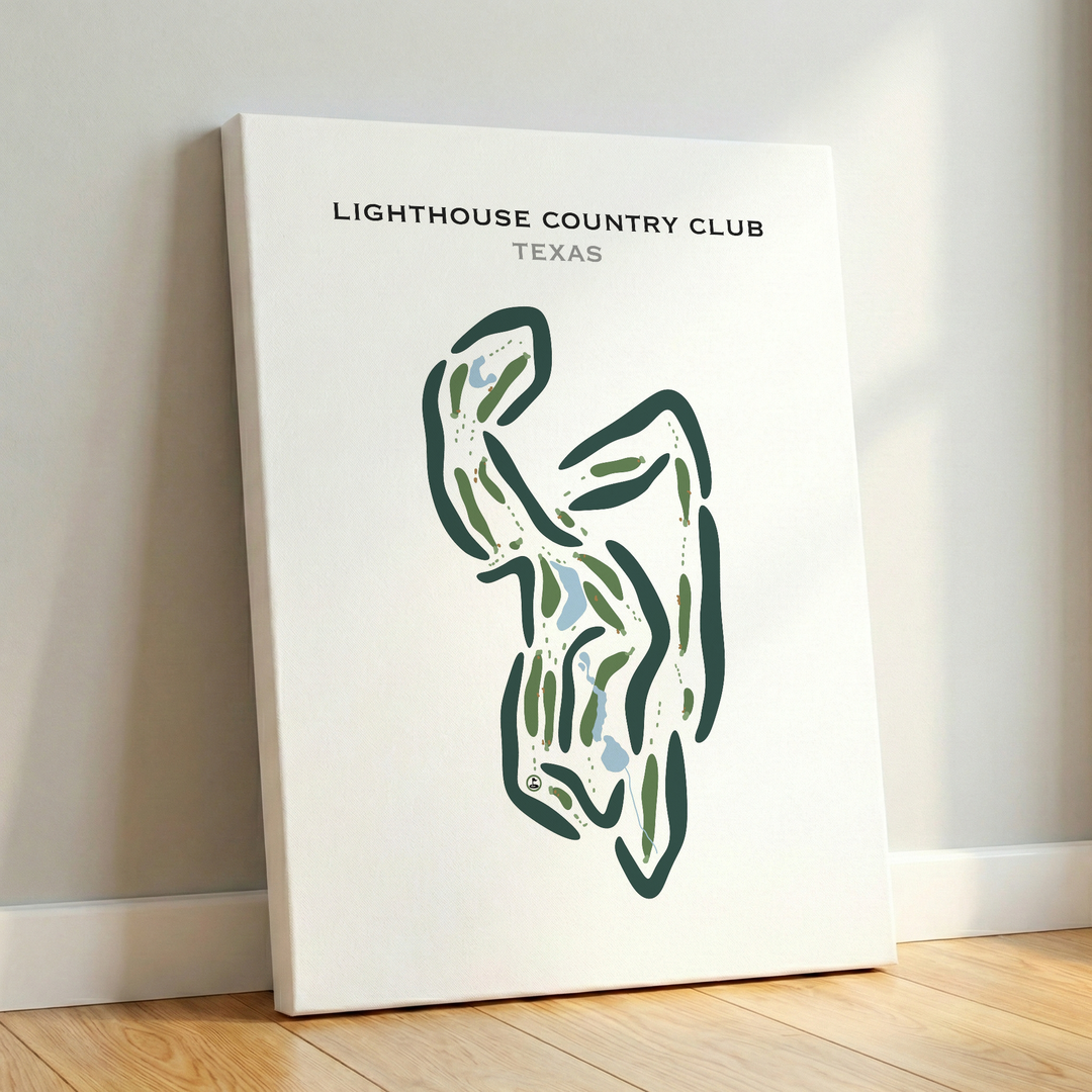 Lighthouse Country Club, Texas - Printed Golf Courses
