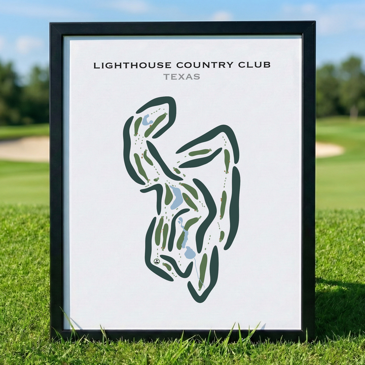 Lighthouse Country Club, Texas - Printed Golf Courses