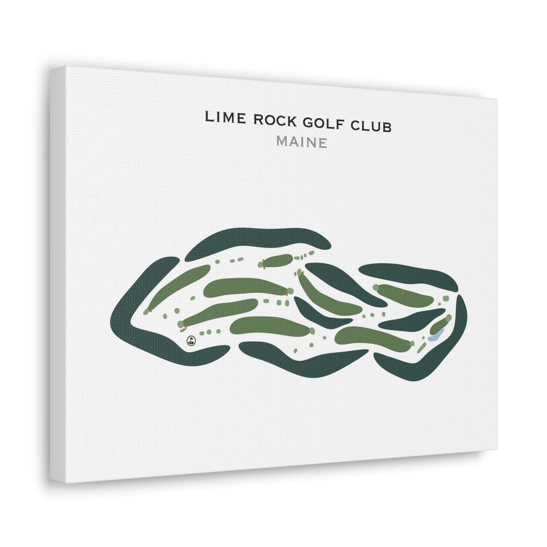 Lime Rock Golf Club, Maine - Printed Golf Courses