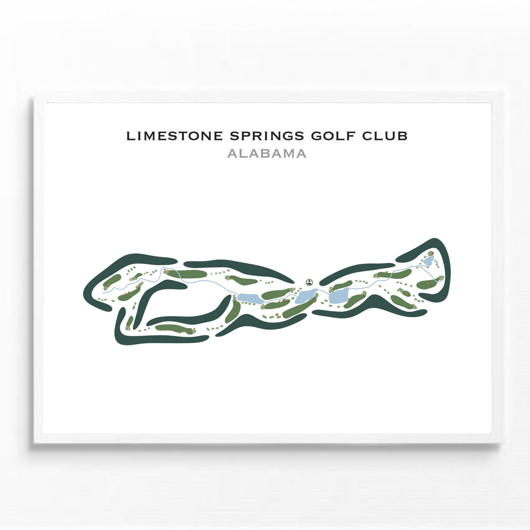 Limestone Springs Golf Club, Alabama - Printed Golf Courses
