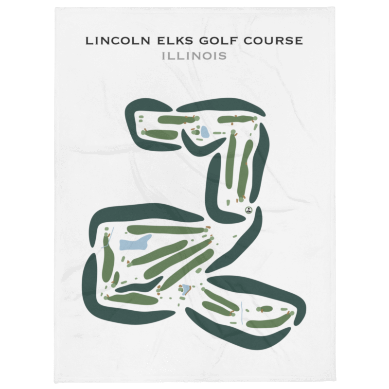 Lincoln Elks Golf Club, Illinois - Printed Golf Courses