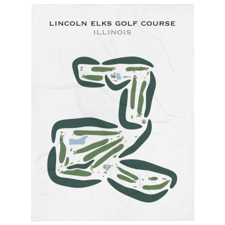 Lincoln Elks Golf Club, Illinois - Printed Golf Courses