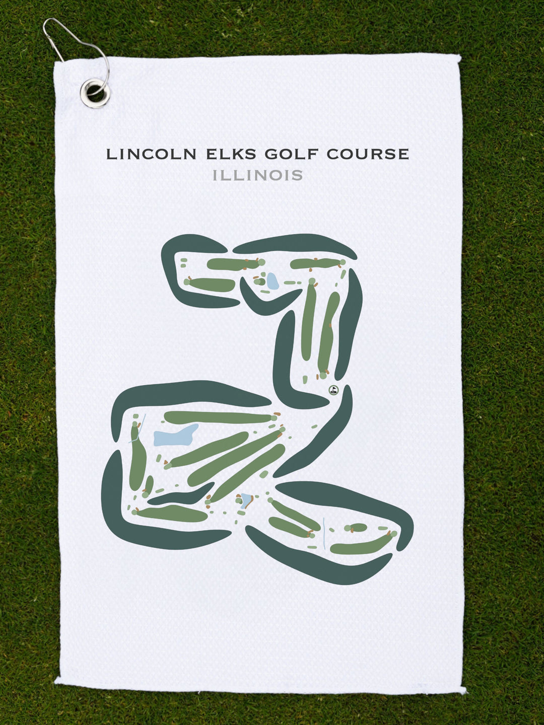 Lincoln Elks Golf Club, Illinois - Printed Golf Courses