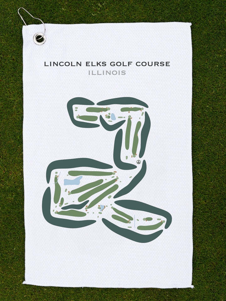 Lincoln Elks Golf Club, Illinois - Printed Golf Courses