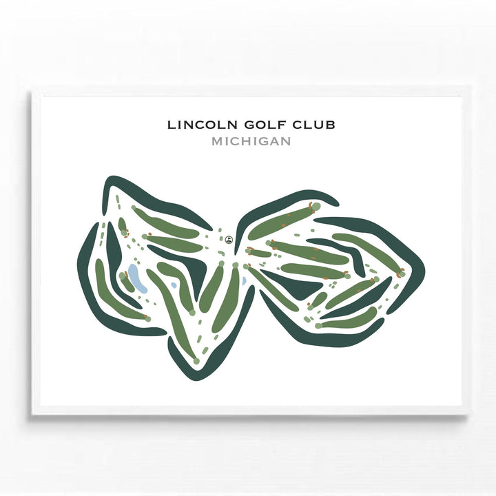 Lincoln Golf Club, Michigan - Printed Golf Courses