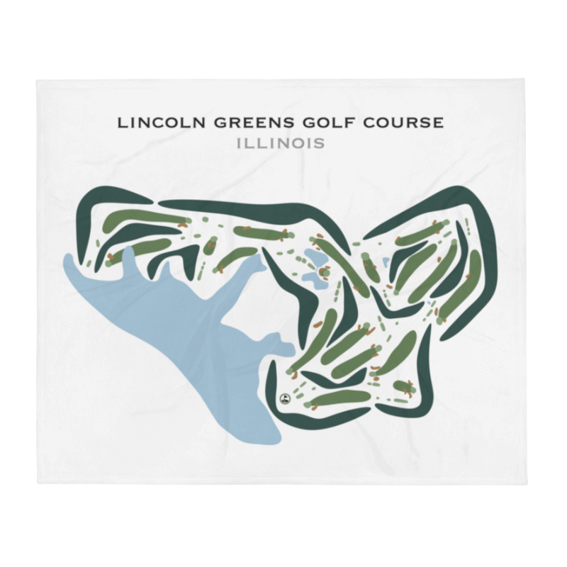 Buy the best printed golf course Lincoln Greens Golf Course, Illinois ...