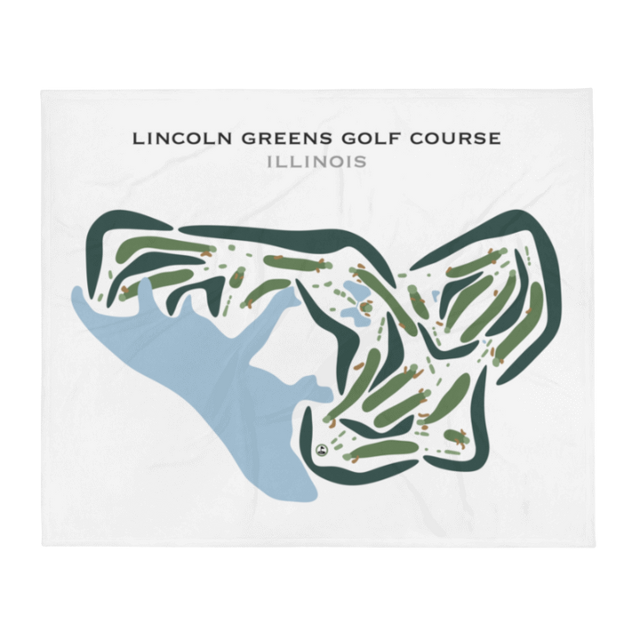 Lincoln Greens Golf Course, Illinois - Printed Golf Courses