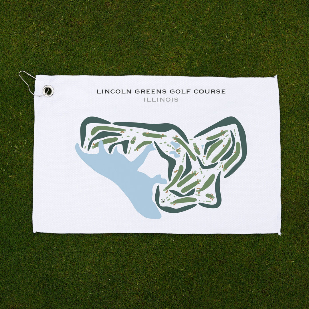 Lincoln Greens Golf Course, Illinois - Printed Golf Courses