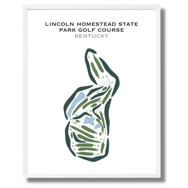 Lincoln Homestead State Park Golf Course, Kentucky - Printed Golf Courses