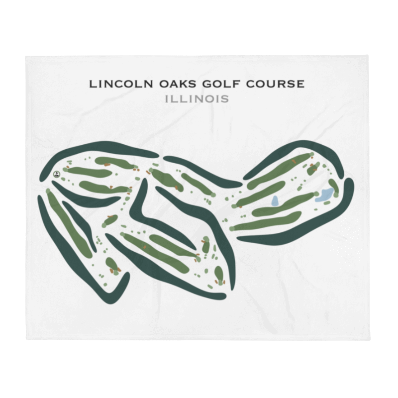 Lincoln Oaks Golf Course, Illinois - Printed Golf Courses