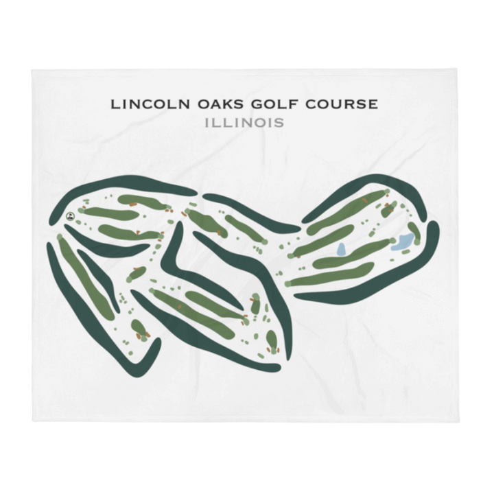 Lincoln Oaks Golf Course, Illinois - Printed Golf Courses