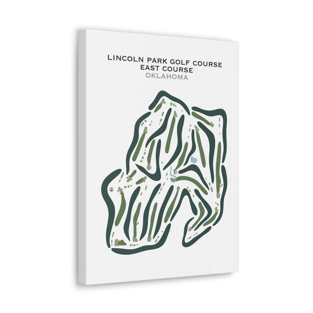 Lincoln Park Golf Course - East Course, Oklahoma - Printed Golf Courses