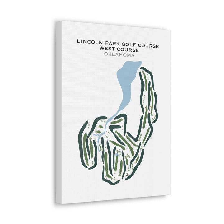 Lincoln Park Golf Course - West Course, Oklahoma - Printed Golf Courses