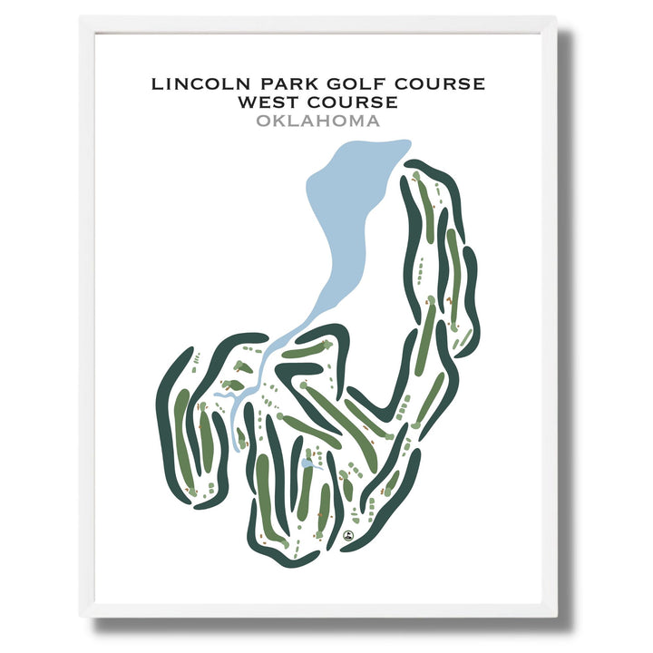 Lincoln Park Golf Course - West Course, Oklahoma - Printed Golf Courses