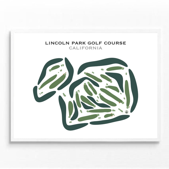 Lincoln Park Golf Course, California - Printed Golf Courses
