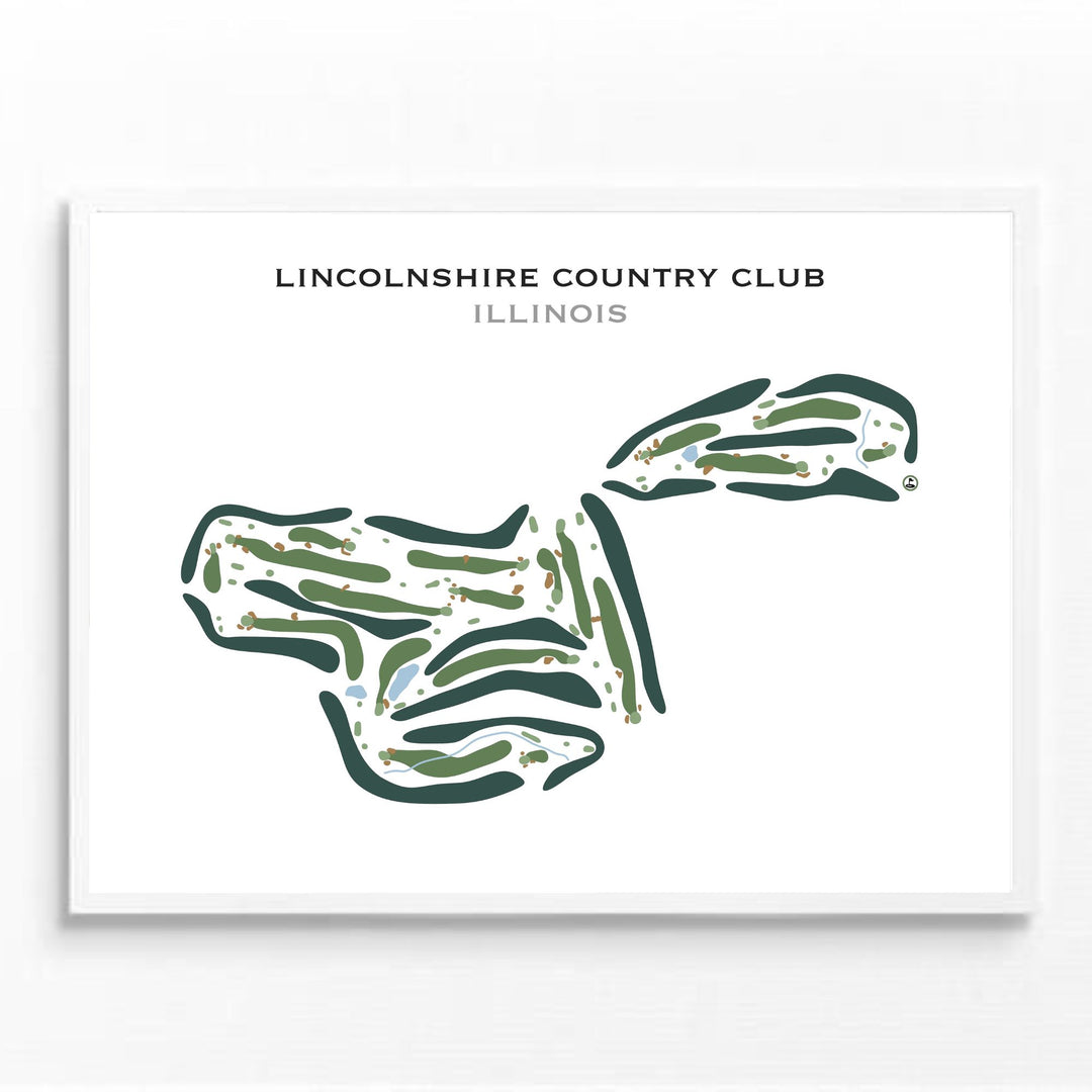 Lincolnshire Country Club, Illinois - Printed Golf Course