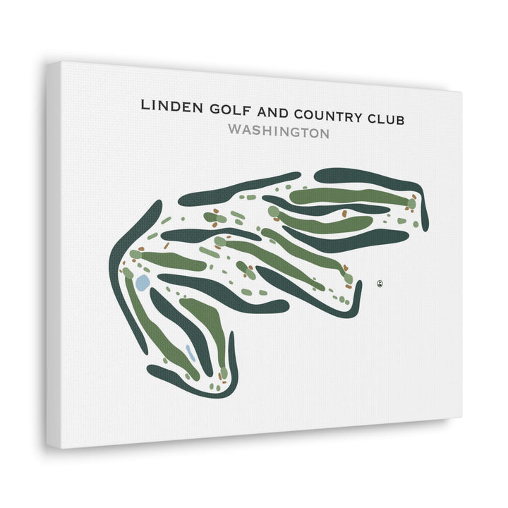 Linden Golf & Country Club, Washington - Printed Golf Course