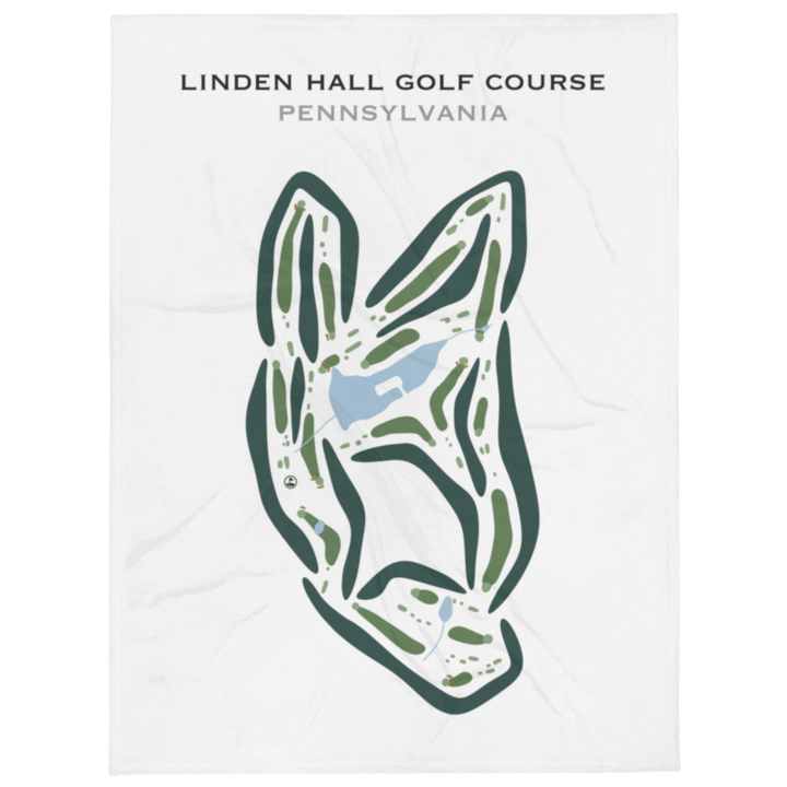 Linden Hall Golf Course, Pennsylvania - Printed Golf Courses