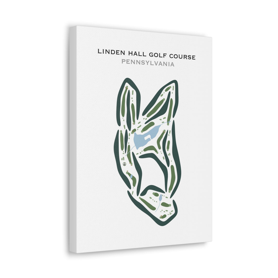 Linden Hall Golf Course, Pennsylvania - Printed Golf Courses