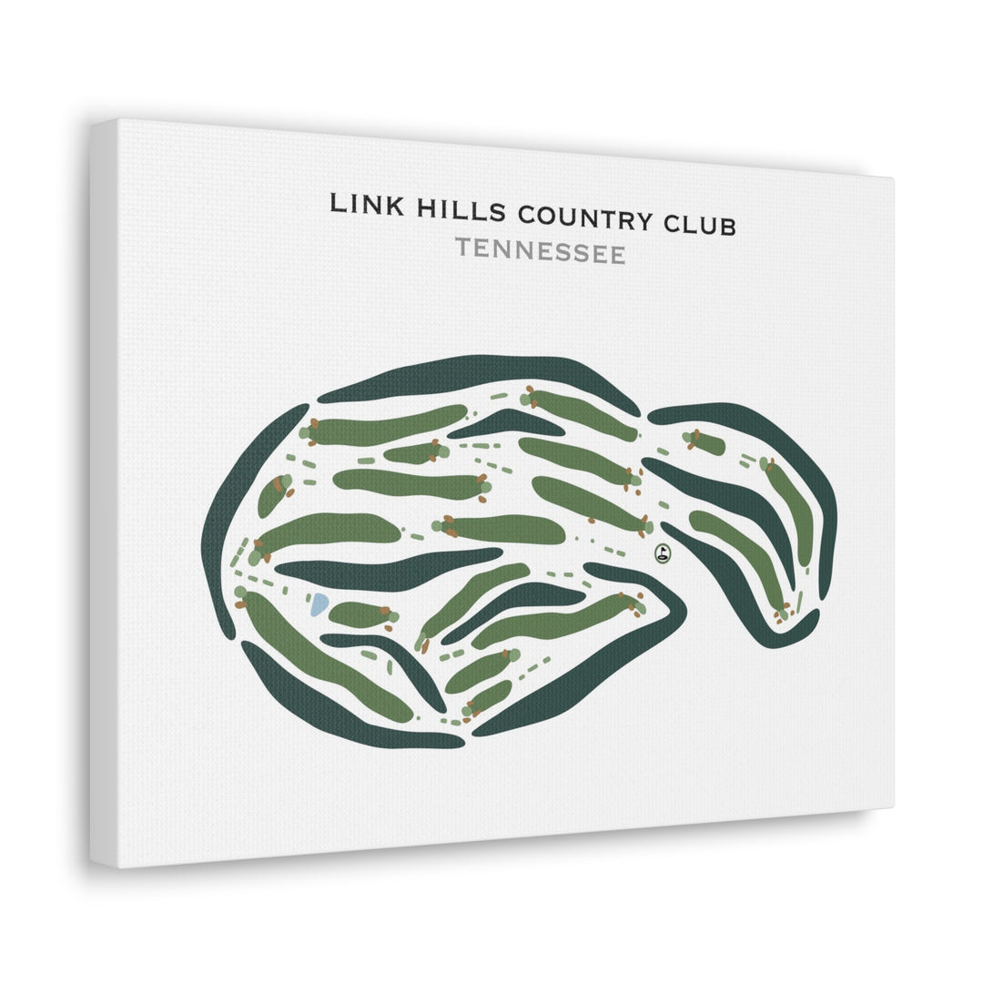 Link Hills Country Club, Tennessee - Printed Golf Courses