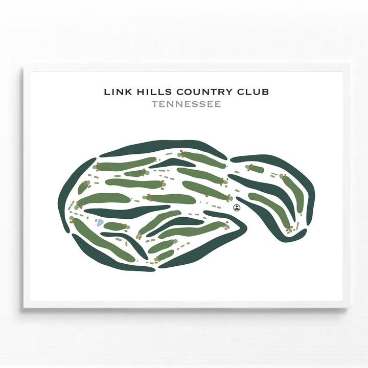 Link Hills Country Club, Tennessee - Printed Golf Courses