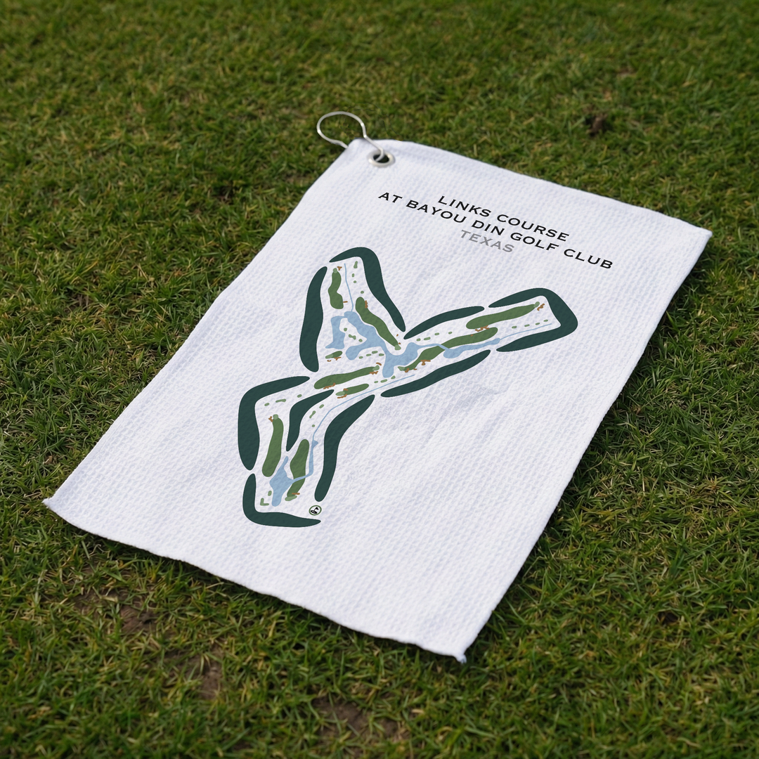 Links Course at Bayou Din Golf Club, Texas - Printed Golf Courses