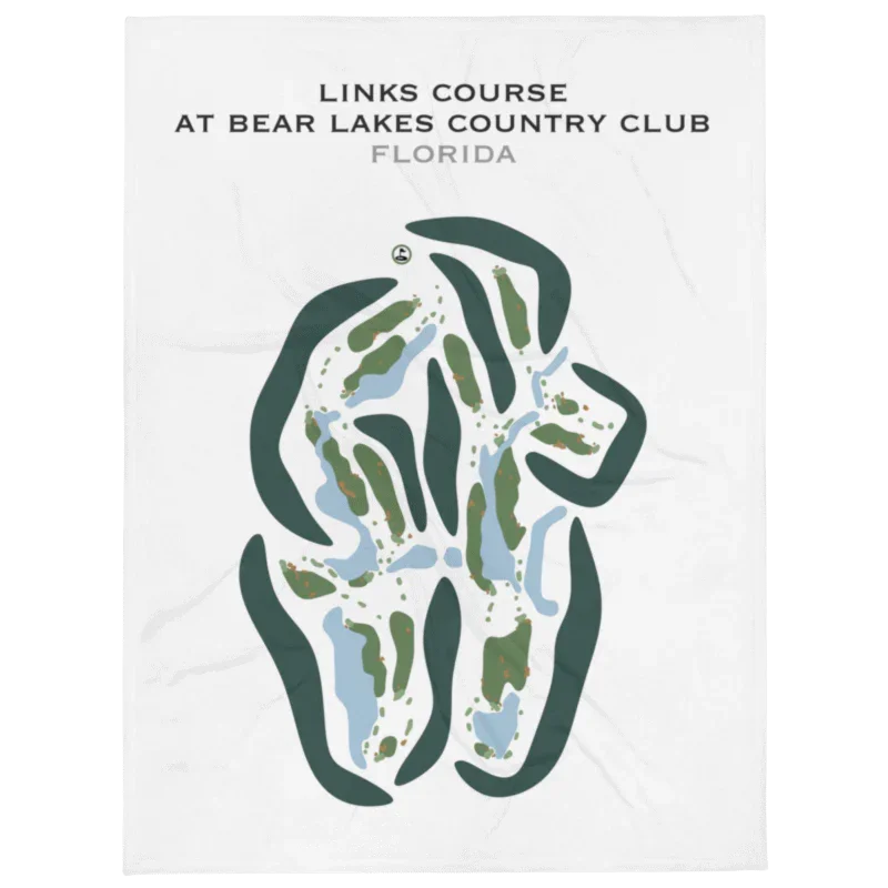 Links Course at Bear Lakes Country Club, Florida - Printed Golf Courses