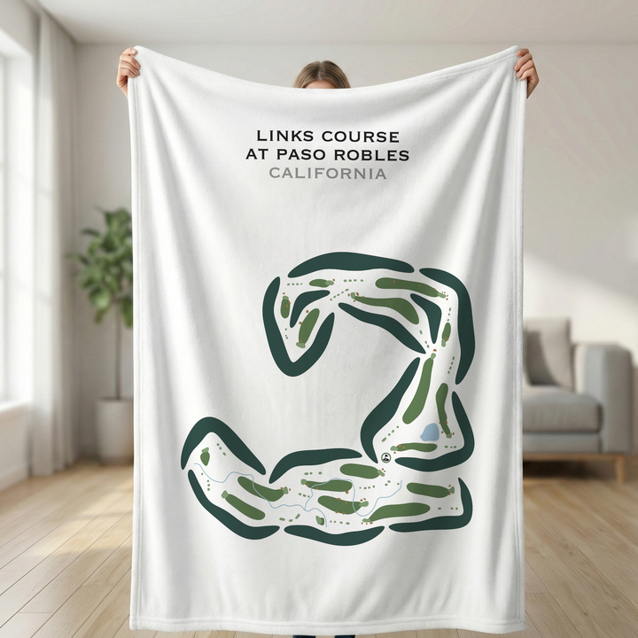 Links Course at Paso Robles, California - Printed Golf Courses