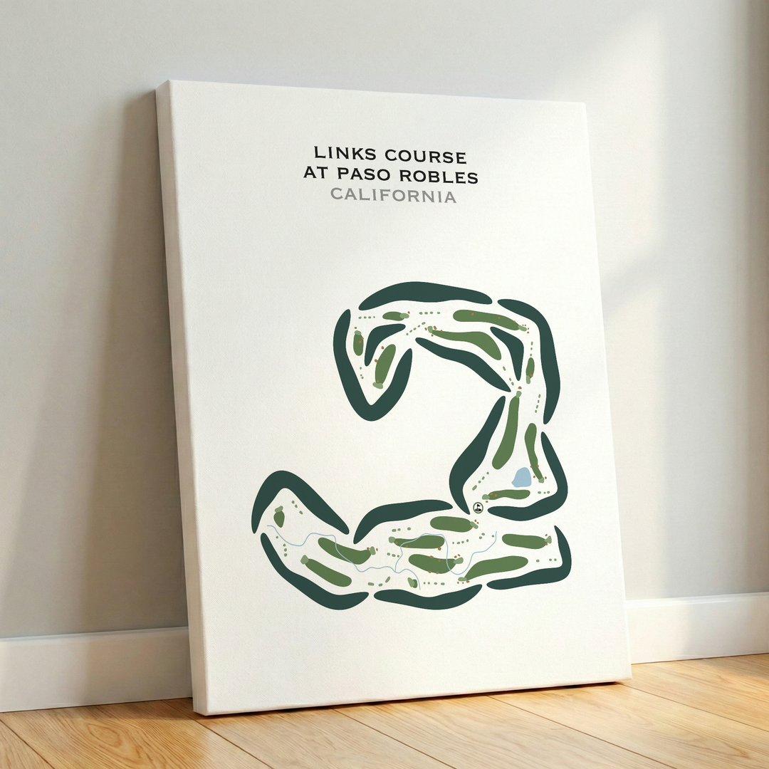 Links Course at Paso Robles, California - Printed Golf Courses