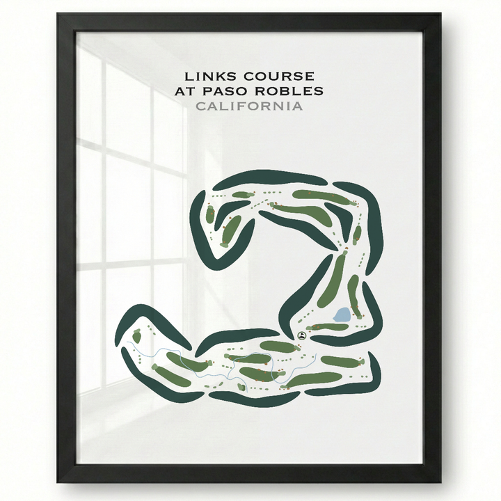 Links Course at Paso Robles, California - Printed Golf Courses