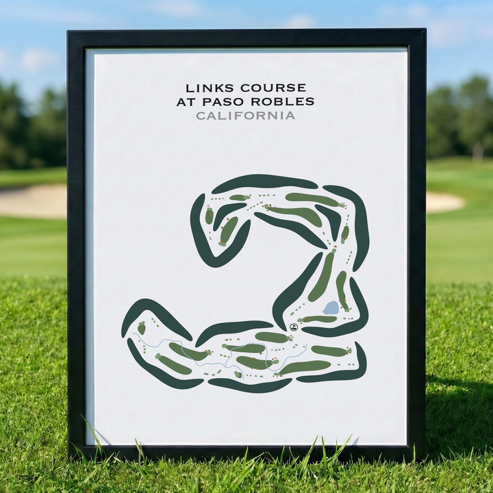 Links Course at Paso Robles, California - Printed Golf Courses