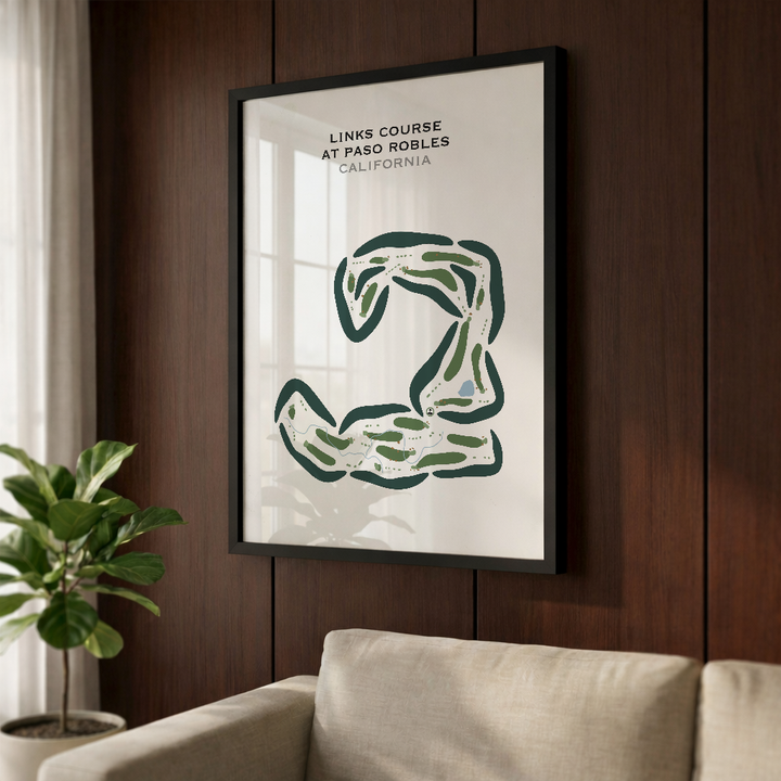 Links Course at Paso Robles, California - Printed Golf Courses