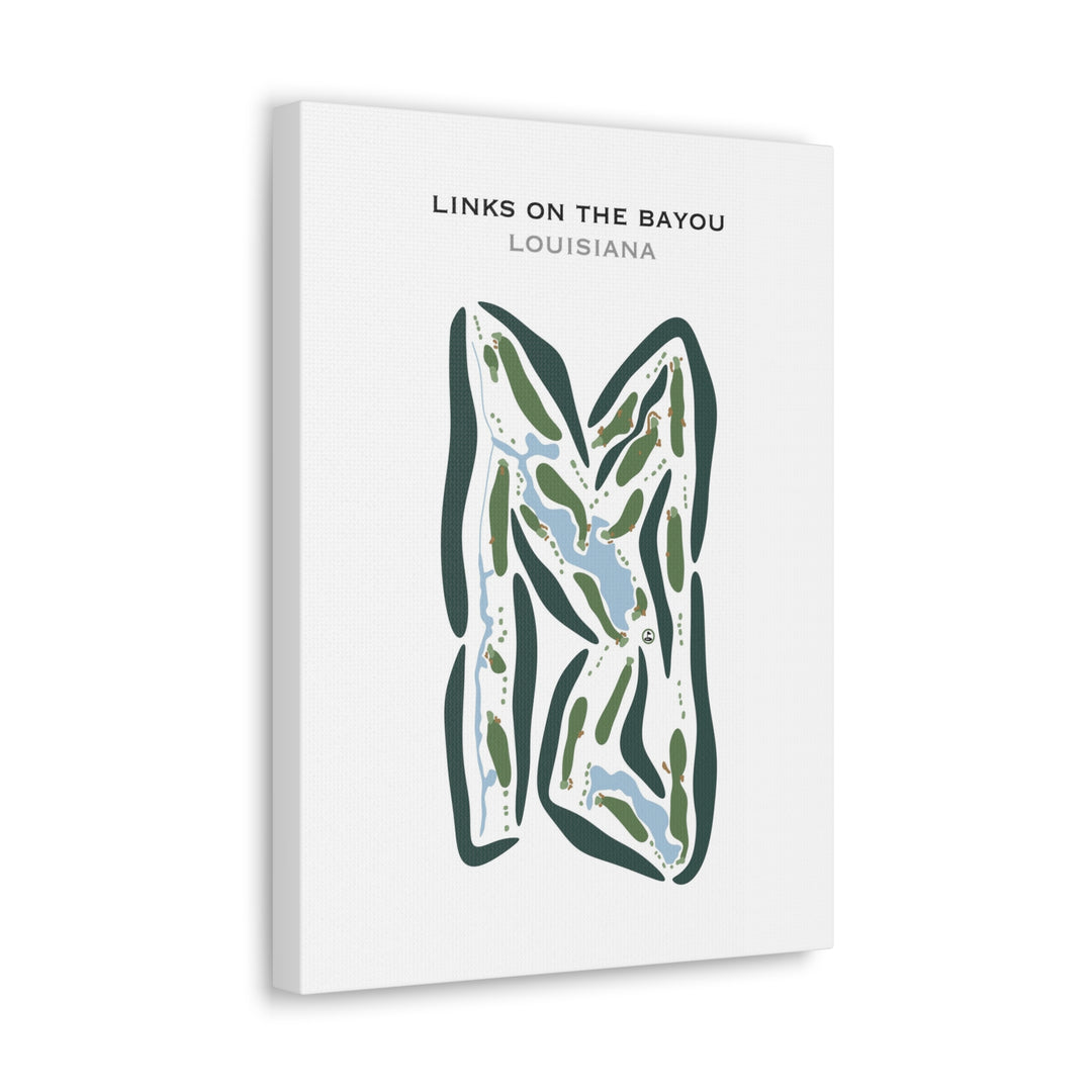 Links On the Bayou, Louisiana - Printed Golf Courses