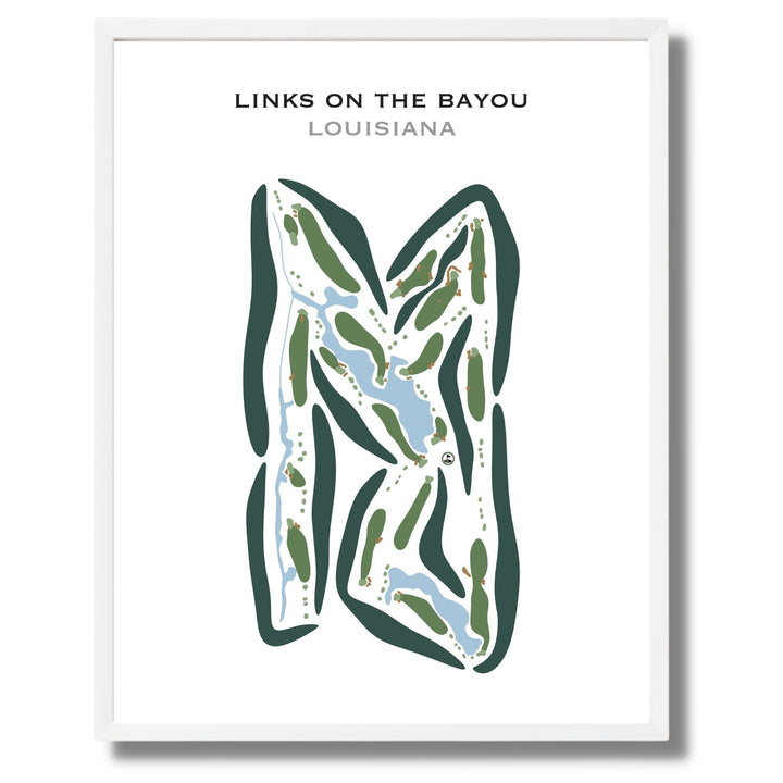 Links On the Bayou, Louisiana - Printed Golf Courses