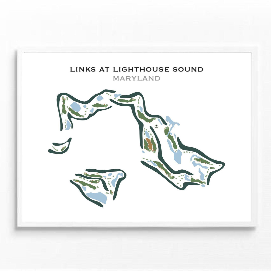 Links At Lighthouse Sound, Maryland - Printed Golf Courses - Golf Course Prints