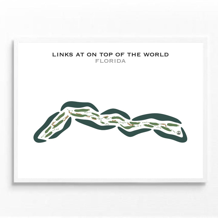 Links at On Top of the World, Florida - Printed Golf Courses