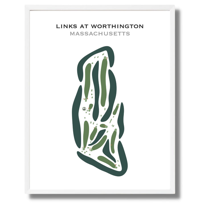 The Links at Worthington, Massachusetts - Printed Golf Courses
