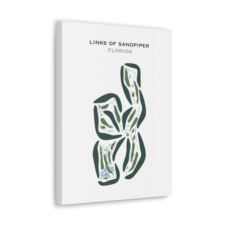 Links of Sandpiper, Florida - Printed Golf Courses
