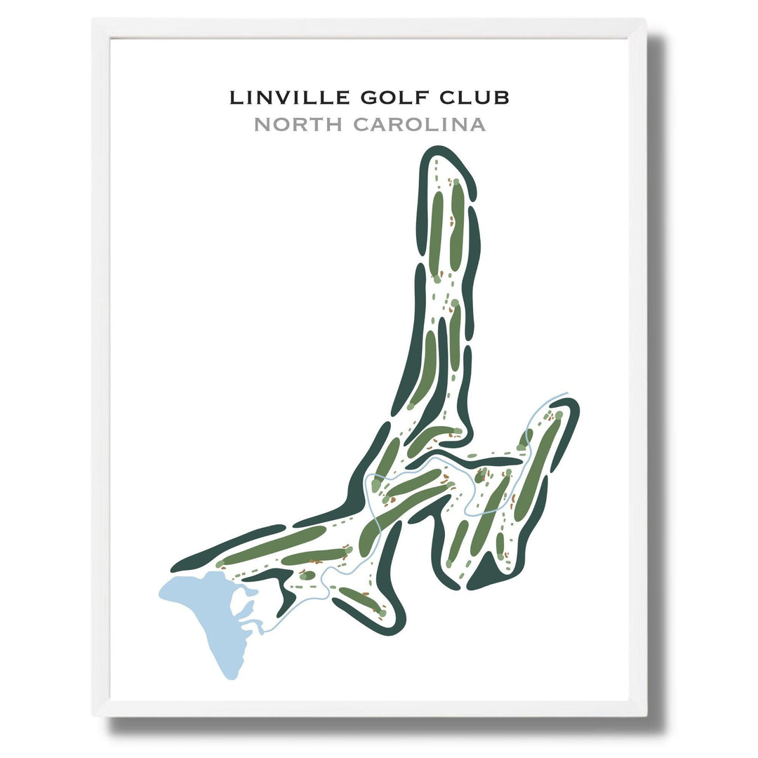 Linville Golf Club, North Carolina - Printed Golf Courses - Golf Course Prints