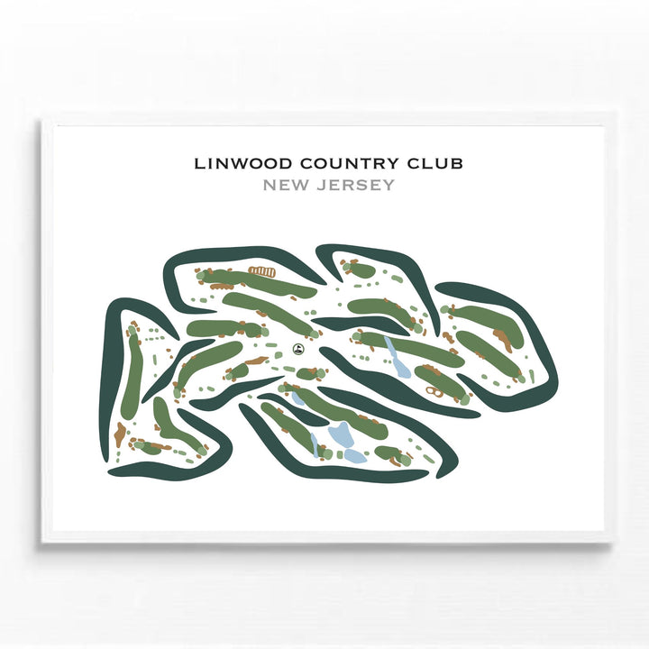 Linwood Country Club, New Jersey - Printed Golf Courses