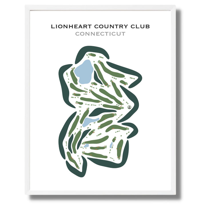Lionheart Country Club, Connecticut - Printed Golf Courses