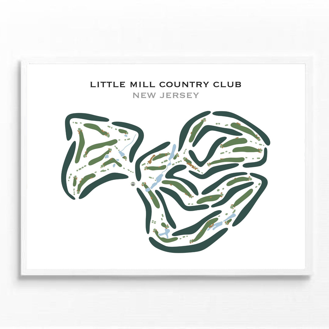 Little Mill Country Club, New Jersey - Printed Golf Courses