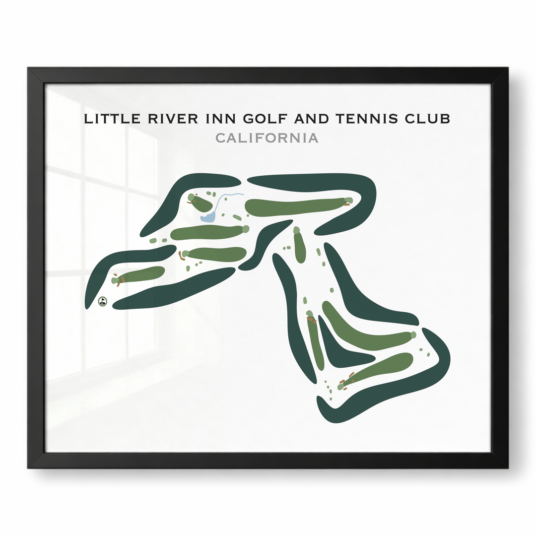 Little River Inn Golf & Tennis Club, California - Printed Golf Courses