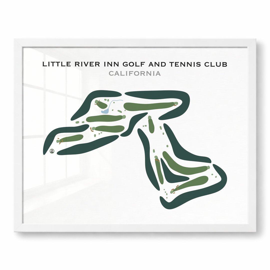 Little River Inn Golf & Tennis Club, California - Printed Golf Courses